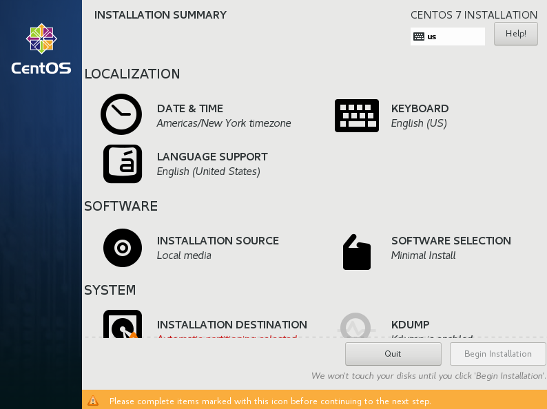 centOS 7 install – CROIS NETWORK